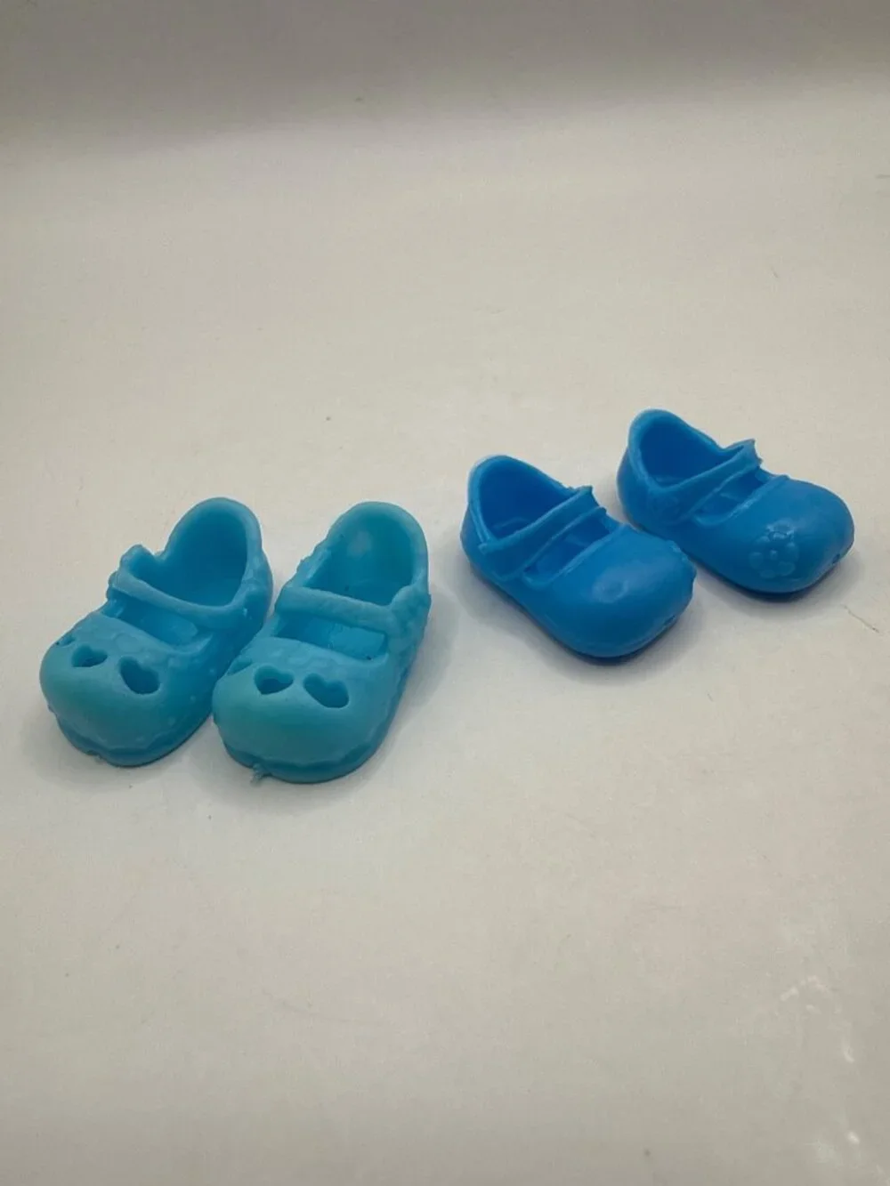 Blue Doll Shoes Bundle Mini Mary Janes Replacement Toy Accessory Lot